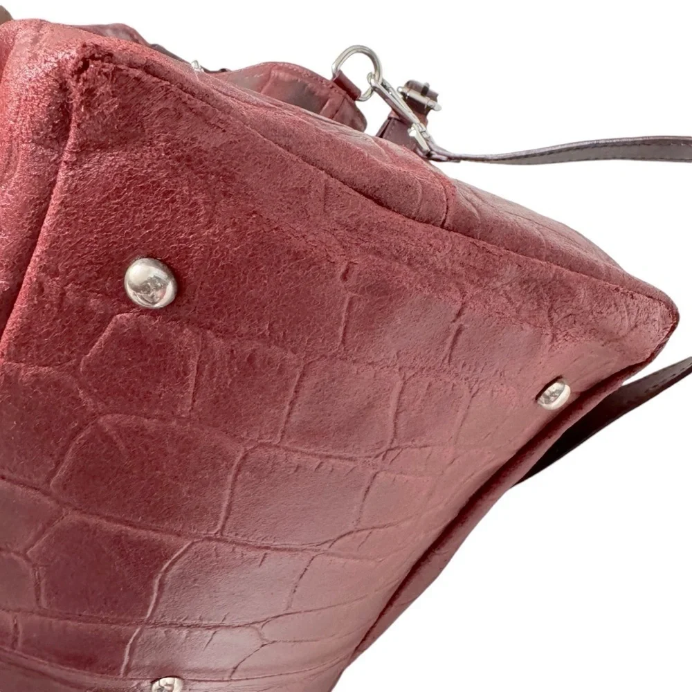 FIORE‎ ITALIAN CROC EMBOSSED LEATHER PURSE